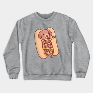 Cute Dachshund Hotdog Bun Crewneck Sweatshirt